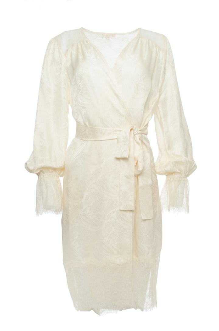 Gold Hawk - Emma Lace Jacquard Robe