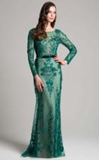 Lara Dresses - 33276 Laced Illusion Bateau Sheath Dress