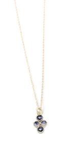 Nina Nguyen Jewelry - Rose Cut Quadruple Diamond Gold Necklace Style 1
