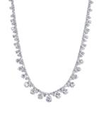 Cz By Kenneth Jay Lane - Round Drop Necklace