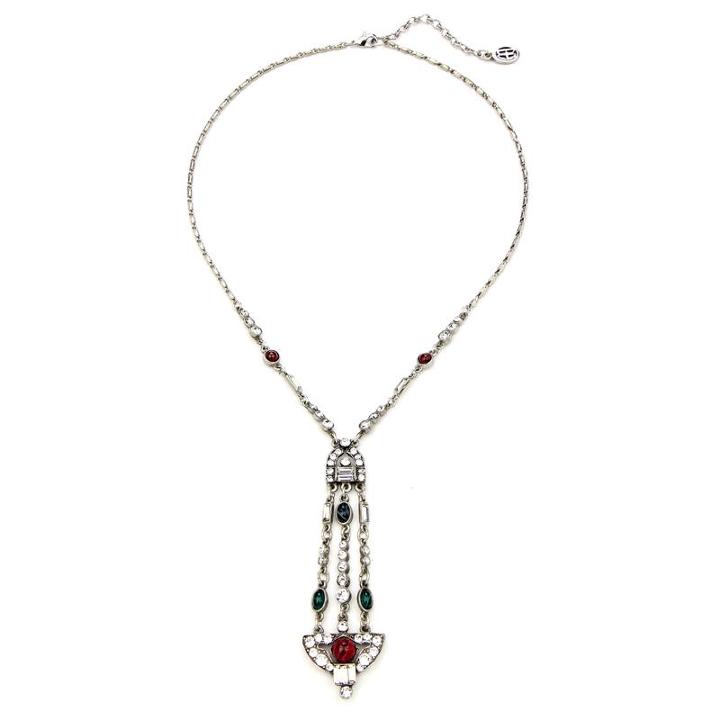 Ben-amun - Velvet Glamour Ornate Drop Necklace