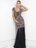Baccio Couture - Anay - 951 Painted Long Dress