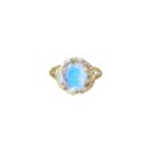 Logan Hollowell - Queen Diamond And Oval Moonstone Ring