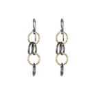 Ashley Schenkein Jewelry - Telluride Two-tone Round Link Earrings