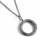 Vanessa Lianne - Circle Necklace With Diamonds