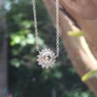 Logan Hollowell - White Gold Rose Cut Diamond Sun Necklace 7031287811