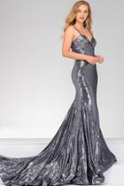 Jovani - 46811a Sweetheart Neck Empire Trumpet Gown