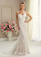 Enchanting By Mon Cheri - 217107 Allover Lace Chiffon Wedding Gown