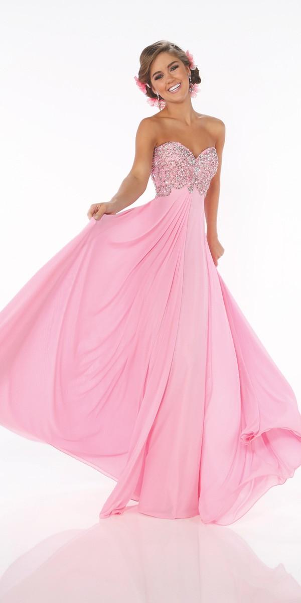 La Gala Prom By Mon Cheri - 116566 Long Dress In Pink