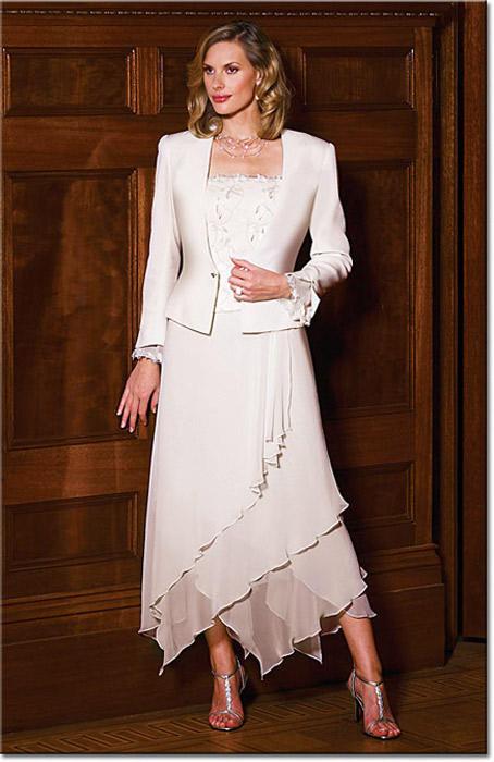 Daymor Couture - Embellished Layered Dress With Blazer 6024