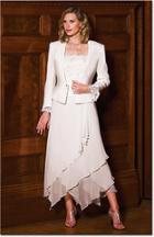Daymor Couture - Embellished Layered Dress With Blazer 6024