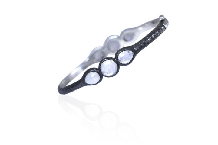 Nina Nguyen Jewelry - Lotus Black Oxidized Bangle