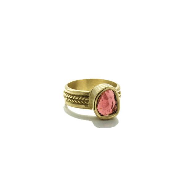 Lori Kaplan Jewelry - 10k Gold Pink Tourmaline Ring