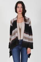 Goddis - Evey Drape Sweater In Tannin