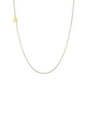 "maya Brenner Designs Mini Letter Necklace ""a"""