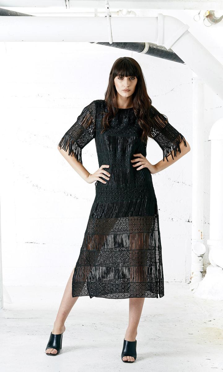 Again Collection - Makers Lace Dress In Black