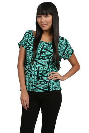 Amanda Uprichard Wichita Silk Tee In Mint
