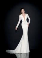 Tarik Ediz - Illusion Neckline Evening Gown 92515