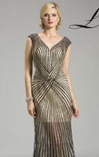Lara Dresses - 32315 In Champagne/black