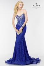 Alyce Paris - 6580 Prom Dress In Sapphire Silver