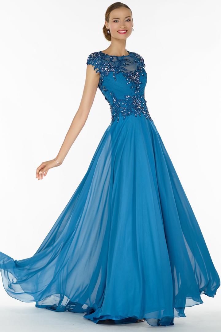 Alyce Paris Black Label - 29627 Asymmetrical Pleated Bodice Gown