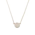 Margaret Elizabeth - Diamond Pavã£â© Yellow Gold Disc Necklace