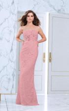 Tarik Ediz - Lace Illusion Jewel Neck Dress 50069