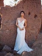 Wilderly Bride By Allure Bridals - F130 Lace V-neck Wedding Dress