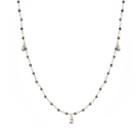 Ashley Schenkein Jewelry - Jaipur Black Garnet And Teardrop Cz Necklace