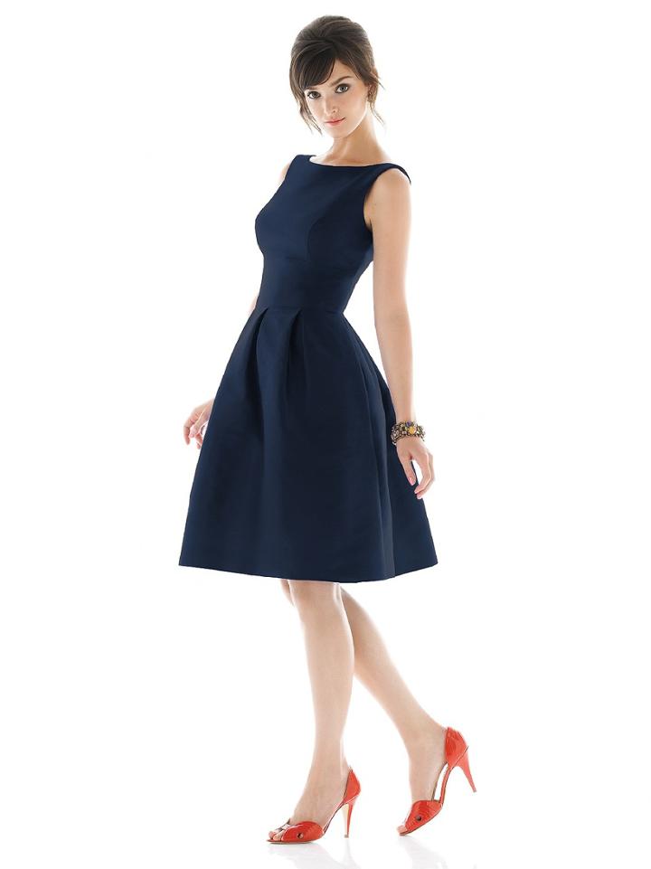 Alfred Sung - D448 Bridesmaid Dress In Midnight