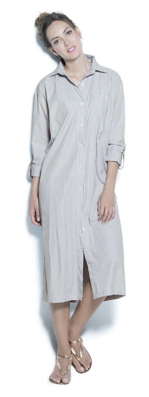 2017 Estivo Swimwear - Stripped Shirt Dress Cu028/sol/10