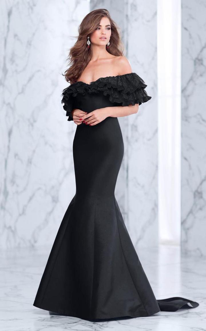 Tarik Ediz - Off The Shoulder Mermaid Dress 50042