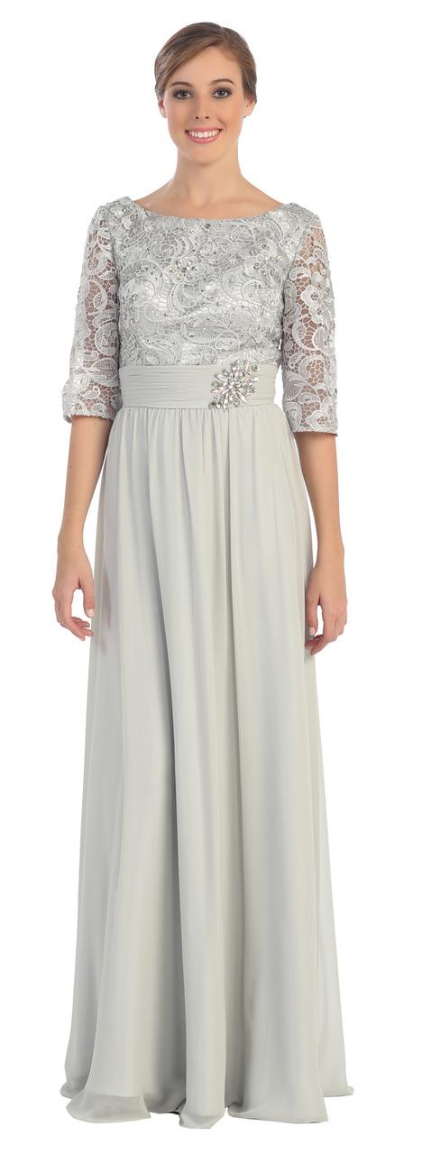 Dancing Queen - 8685 Lace Bateau A-line Dress