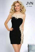 Jovani - Elegant Cocktail Dress In Jewel Design Jvn81113