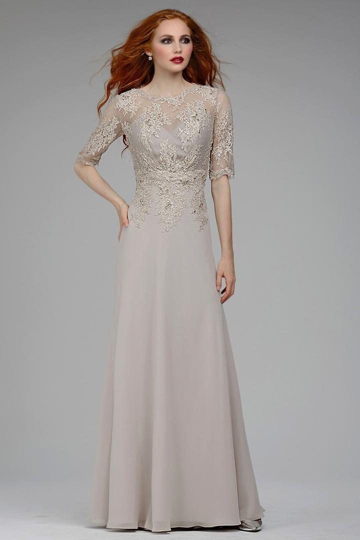 Jovani - 31560 Embellished Illusion Jewel A-line Dress