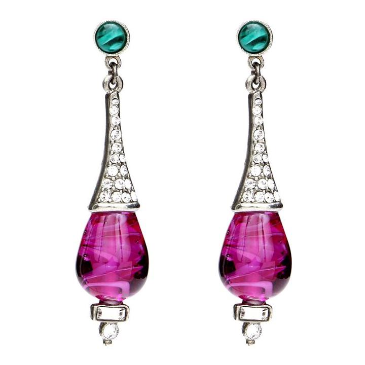 Ben-amun - Velvet Glamour Pearl Drop Post Earrings