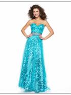 Nina Canacci - 4033 Dress In Aqua Leopard