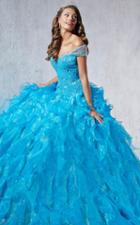 Tiffany Designs - 56257 Ornate Off-shoulder Lace Bodice Ballgown