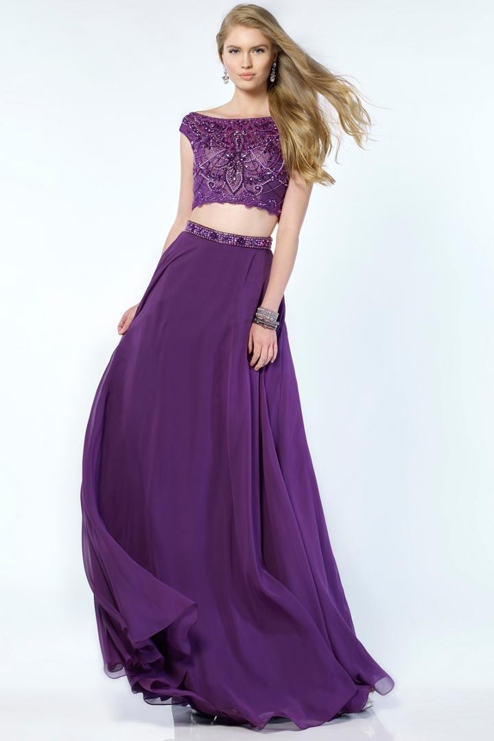 Alyce Paris - 1171 Two Piece Bedazzled A-line Dress