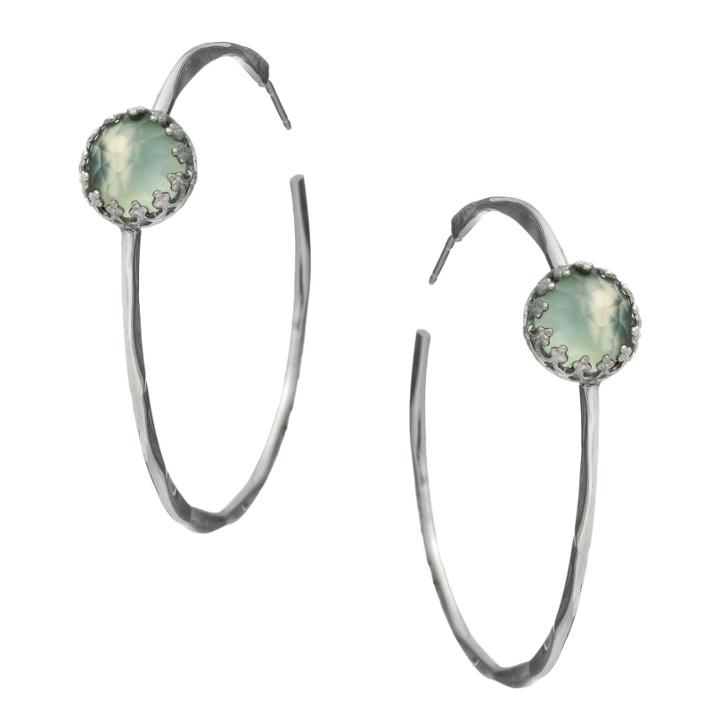 Heather Hawkins - Splendor Hammered Hoop Earrings - Multiple Colors