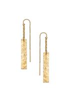 Heather Hawkins - Hammered Bar Thread Thru Earrings