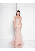 Terani Couture - 1812gl5596 Sheer Embellished Mermaid Gown