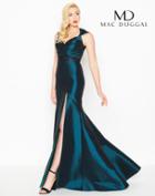 Mac Duggal - 12118r Queen Anne Fitted Trumpet Evening Gown