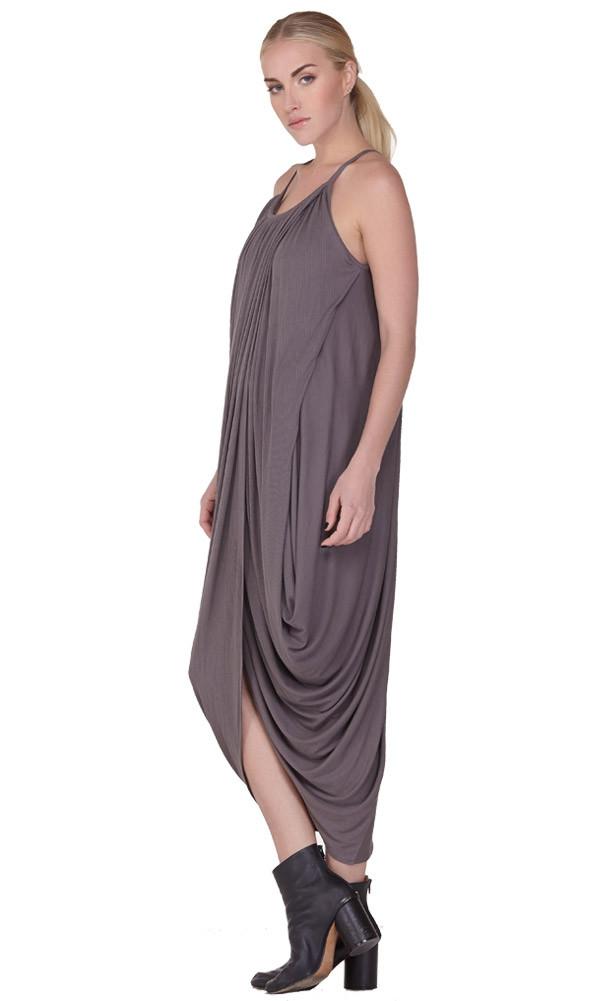 Again Collection - Janis Draped Dress Xs