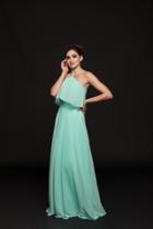Glow By Colors - G778 Halter Chiffon Evening Dress