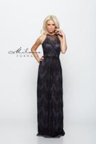 Milano Formals - Decorative Mesh Evening Gown E2072