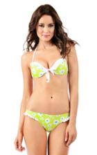 Voda Swim - Daisy Envy Push Up Ruffle Tie Front Top