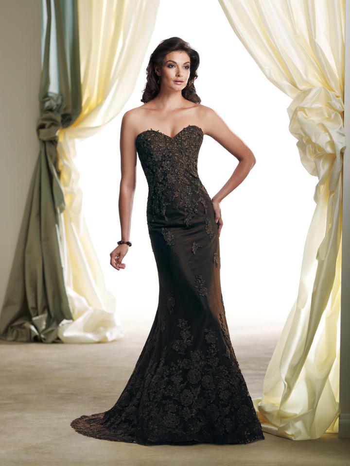 Boutique By Mon Cheri - 113946 Long Dress In Cocoa