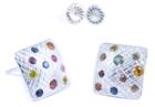 Nina Nguyen Jewelry - Petite Square Sterling Silver Studs