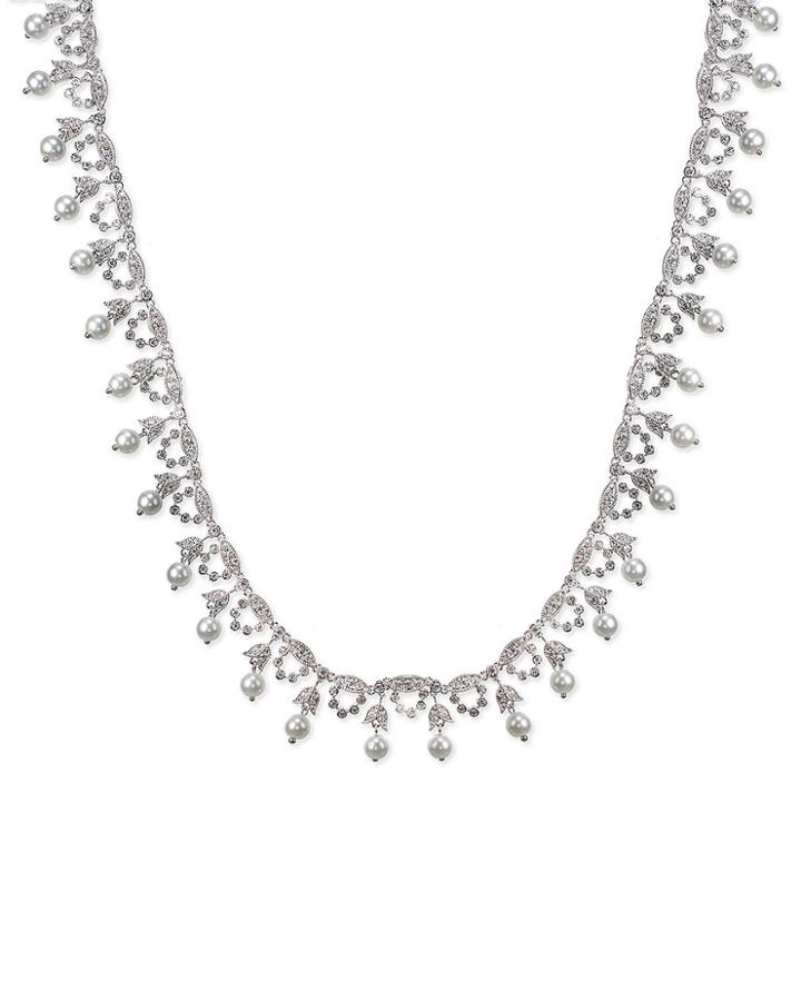 Cz By Kenneth Jay Lane - Draped Freshwater Pearl Necklace